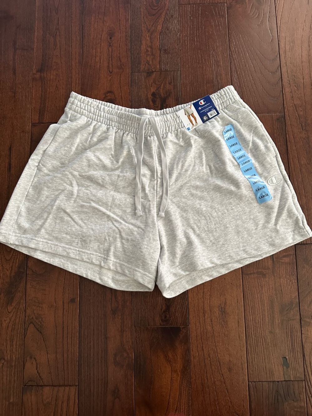 Champion Women’s Light Gray Athletic Shorts with Drawstring